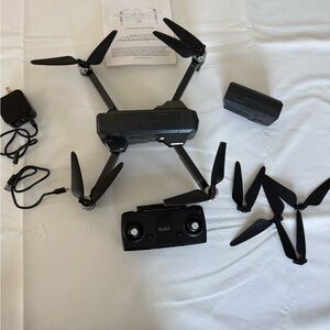 Black Drone with Accessories
